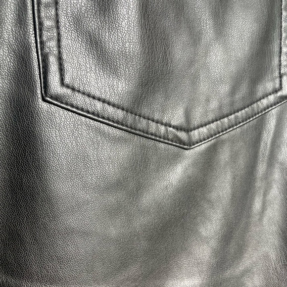 Black Zara Leather Pants, Size S - Picture 5 of 6